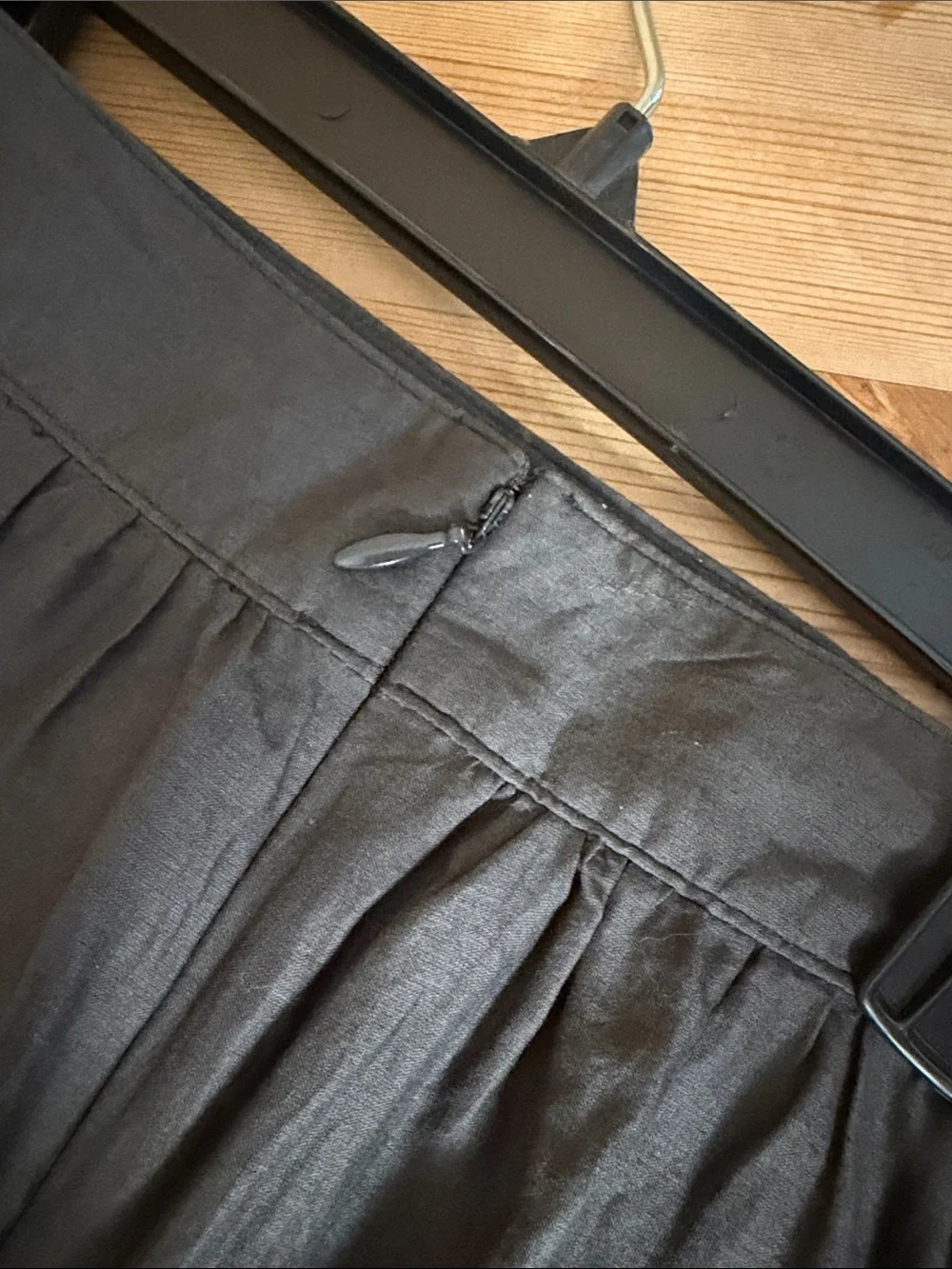 J. Crew Grey Pleated Circle Skirt